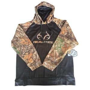 Realtree Hoodie Mens XL Buckhorn River Xtra Camo Sweatshirt Logo Hunting